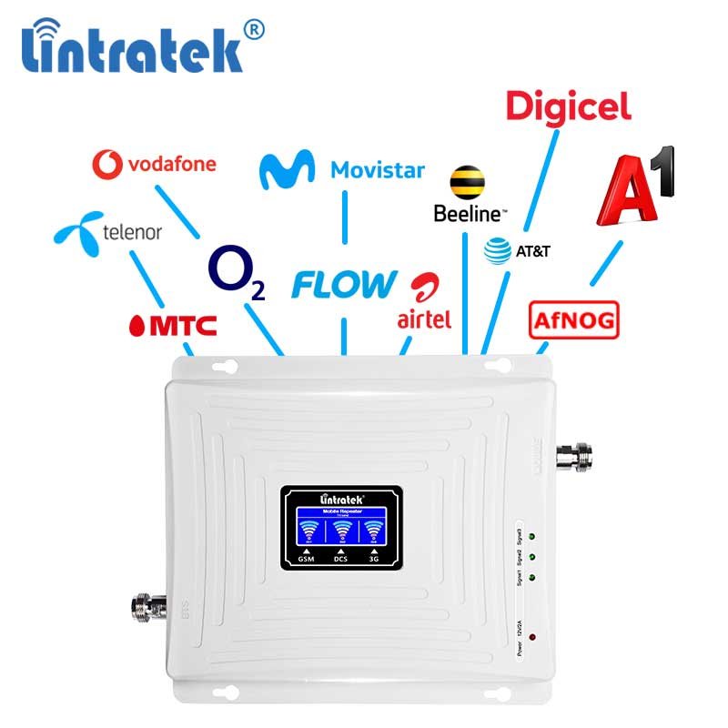 Lintratek b4 b28 700mhz digicel claro network amplifier 3g 4g 5g triple band mobile network signal booster